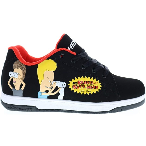 NIB HEELYS SPLIT BEAVIS & BUTTHEAD DO HEELYS CONVERTIBLE SKATE SHOE / DEADSTOCK! - Picture 9 of 15